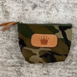 Crown Logo Camouflage Cosmetic Bag